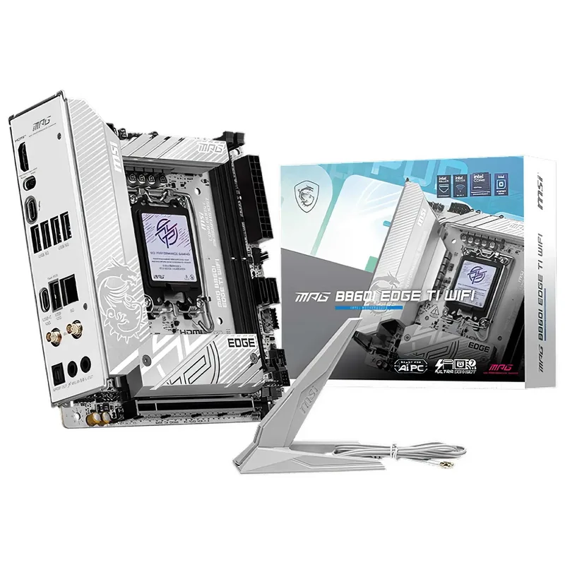 MSI MPG B860I EDGE TI WIFI Mainboard Mini-ITX Intel B860 LGA 1851 Weiß