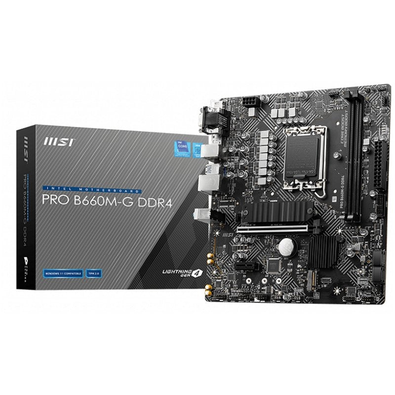 MSI PRO B660M-G DDR4 motherboard Intel B660 LGA 1700 micro ATX