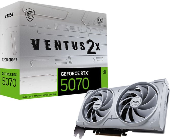 MSI RTX 5070 12G VENTUS 2X OC WHITE