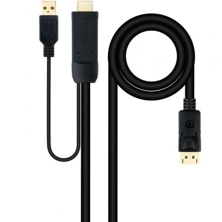 Nanocable 10.15.4352 adaptador de cabo de vídeo 1,8 m HDMI + USB