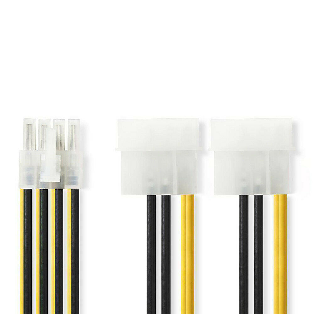 Nedis Adaptateur d'alimentation 2x Molex vers P8