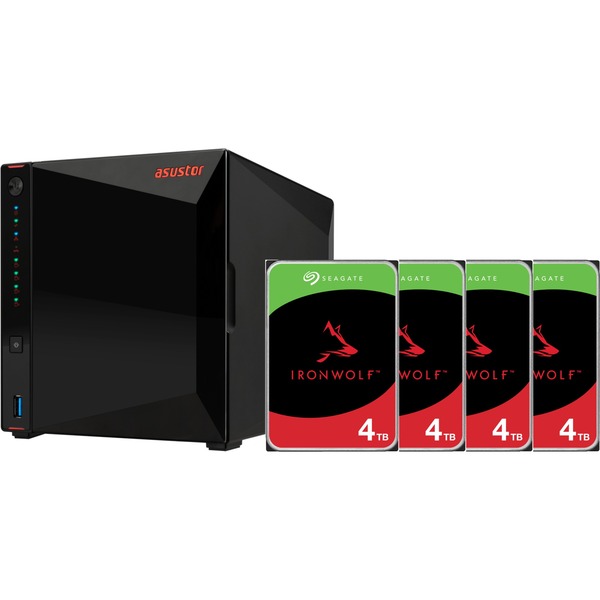 Nimbustor 4 incl. 4x Seagate IronWolf 4 TB harde schijf nas