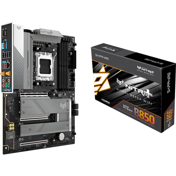 NITRO+ B850A WIFI 7 socket AM5 moederbord