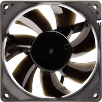 NoiseBlocker BlackSilent Pro P-P PC-Gehäuse-Lüfter Schwarz (B x H x T) 80 x 80 x 25 mm