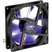 NoiseBlocker BlackSilent XE1 PC-Gehäuse-Lüfter Schwarz, Blau (transparent) (B x H x T) 92 x 92 x 25