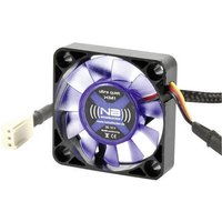NoiseBlocker BlackSilent XM1 PC-Gehäuse-Lüfter Schwarz, Blau (transparent) (B x H x T) 40 x 40 x 10