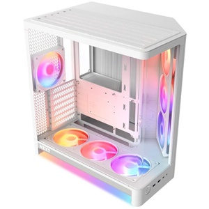 NZXT H6 RGB+ (2026) White - Boîtier ATX blanc avec fenêtre