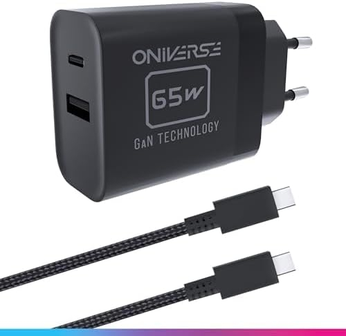 Oniverse Adaptador de Corrente - 65W USB-C 1.5m (Nintendo Switch 2)