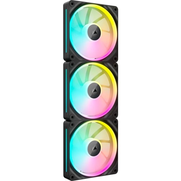 Pack 3x Ventoinhas PWM iCUE LINK LX120 RGB 120mm (Preto) - CORSAIR