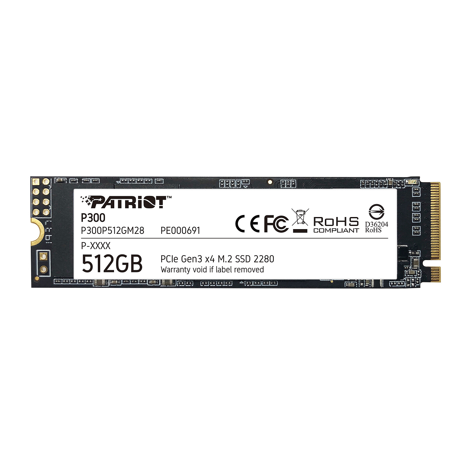 Patriot P300 SSD - 512GB - M.2 2280 - PCIe 3.0