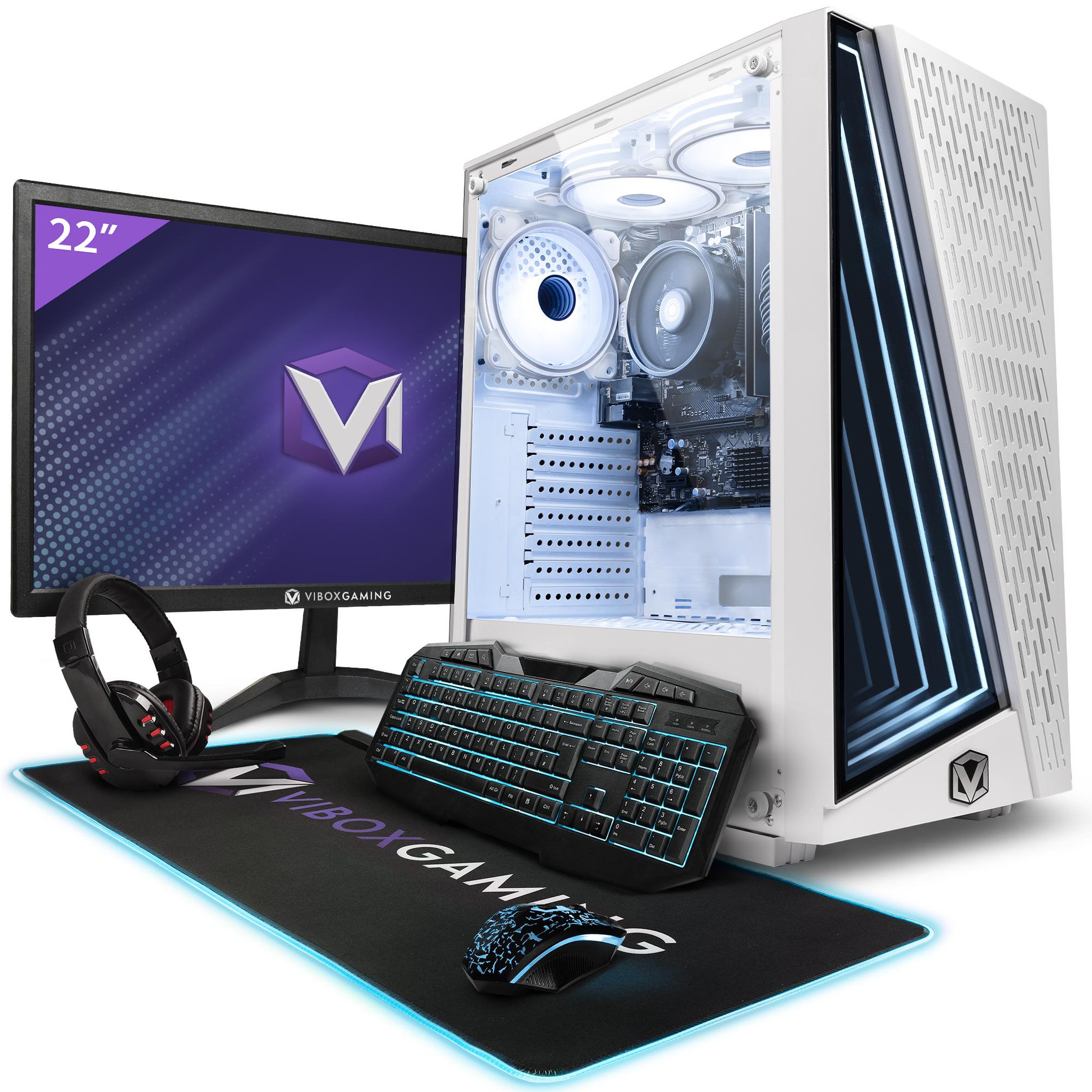 PC Gamer Complet - Ryzen 3 3200G, Graphiques intégrés, 8 Go RAM, 480 Go SSD, Linux, WiFi