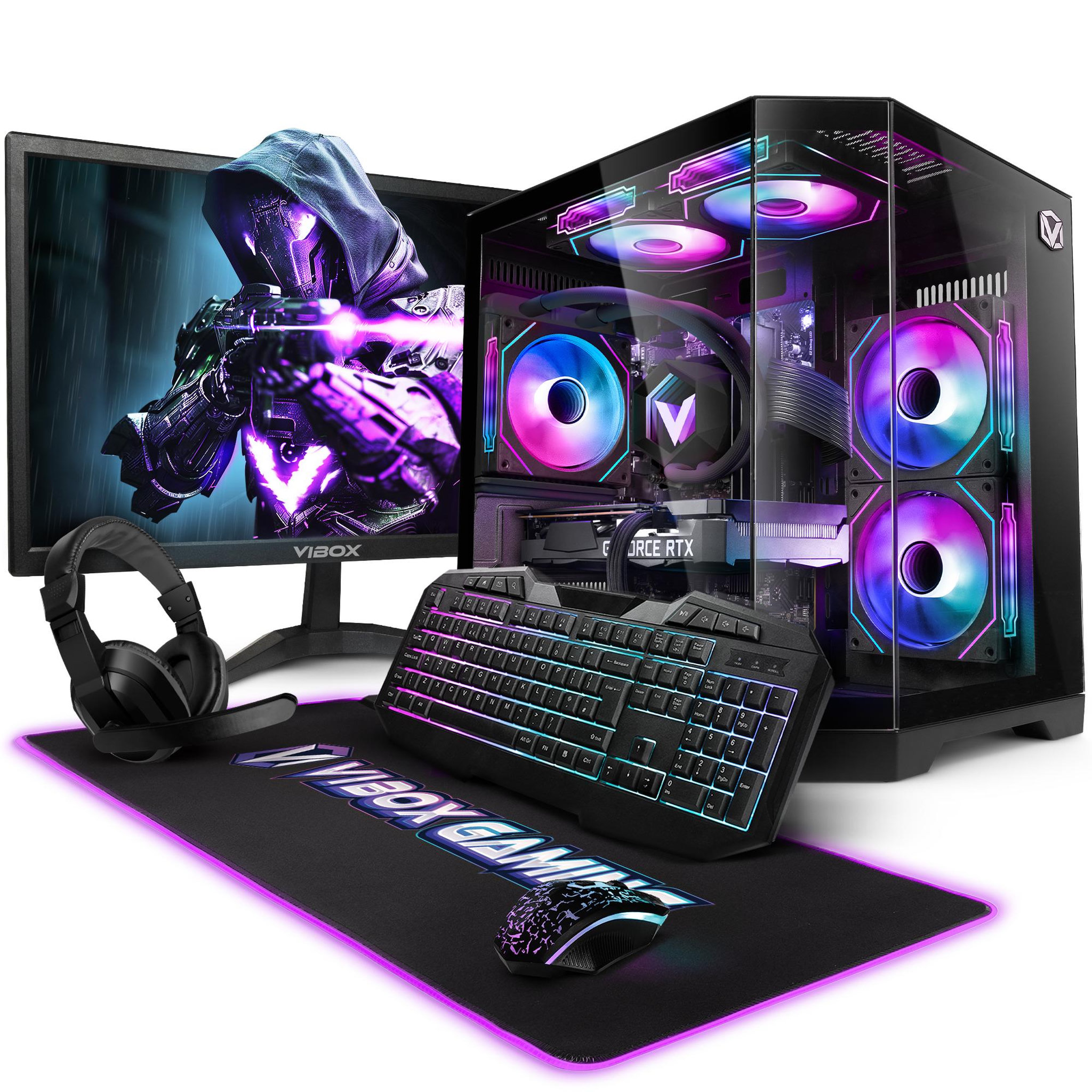 PC Gamer Complet - Ryzen 7 9700X, RTX 5060 Ti, 16 Go RAM, 1 To SSD, Windows 11, WiFi + Bluetooth 5.4