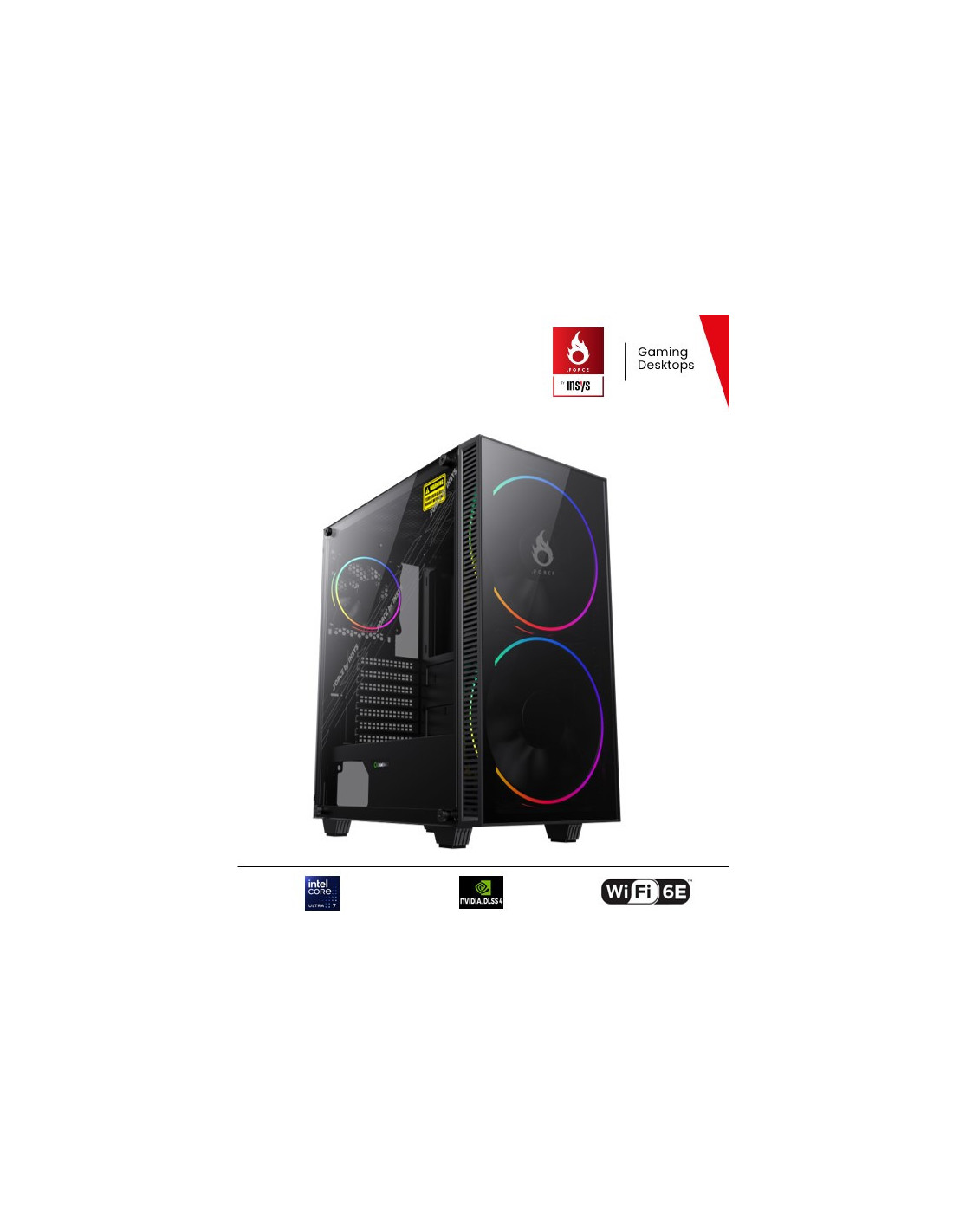 PC Gaming INSYS .Force SCOUT I5-14400F RTX5060 16GB  8GB 500GB W11