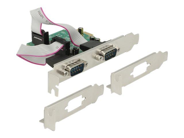 PCI Express Card > 2 x Serial RS-232 high speed 921K interface kaart