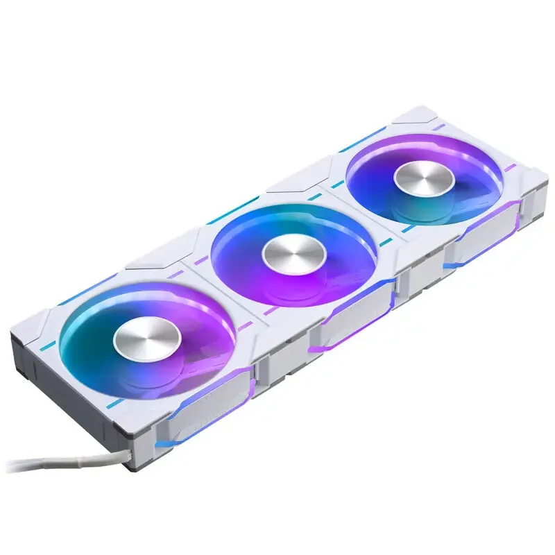 PHANTEKS D30 PWM Reverse Airflow D-RGB, 3 pcs, 120mm - Bianco