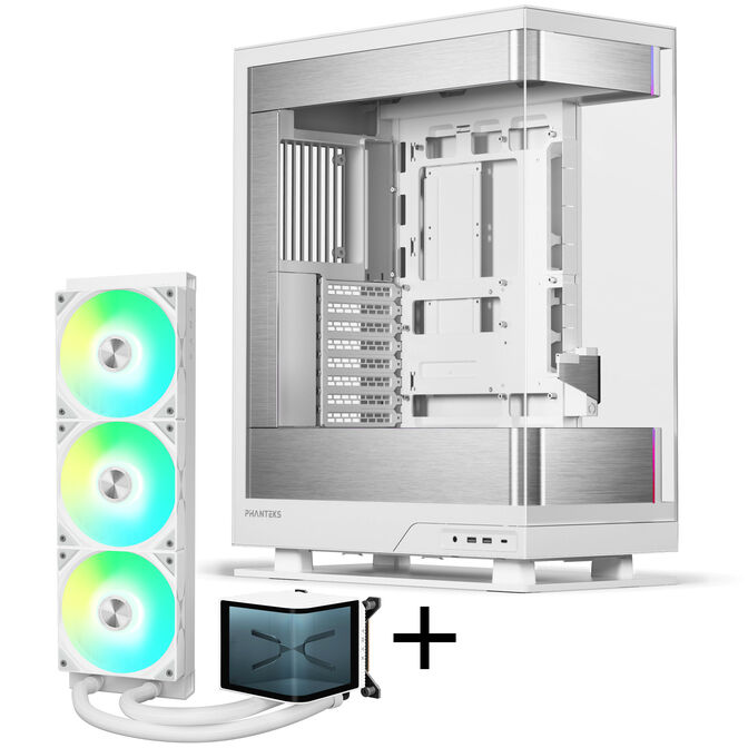 PHANTEKS Evolv X2 + TRYX PANORAMA ARGB Komplett-Wasserkühlung - weiß, 360mm