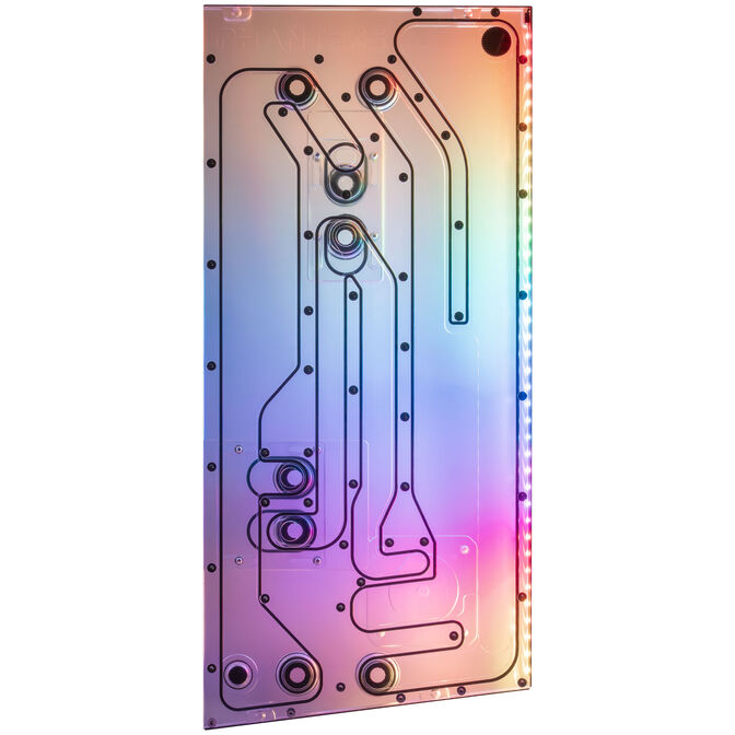 Phanteks Glacier EZ-Fit DIS-NV5 Distroplate, integrierte EZ-Fittinge - schwarz
