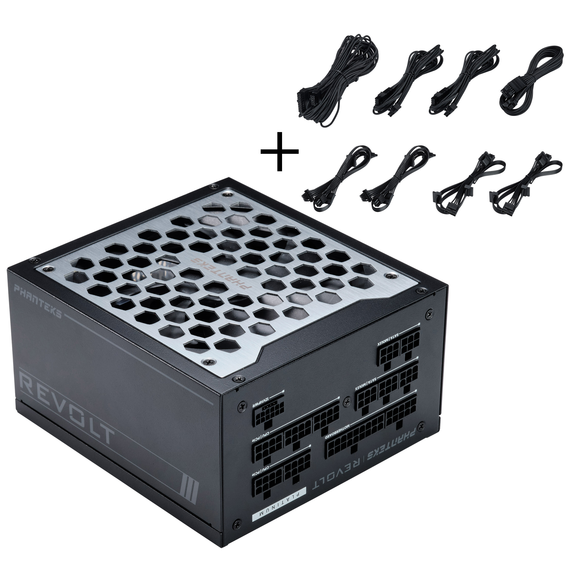 PHANTEKS Revolt 1200W Platinum, ATX 3.0, PCIe 5.0 modulare - 1200 Watt, nero