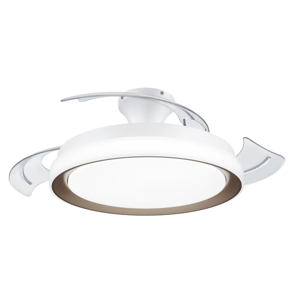 PHILIPS Bliss | Ventilador de techo retráctil Dorado 35+28W Led