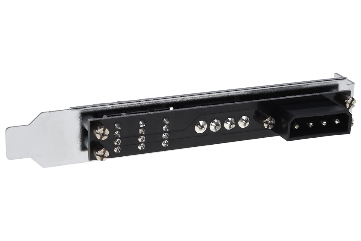 Phobya Slotblende 4Pin Molex &amp; 3x 4Pin PWM Lüfterstecker