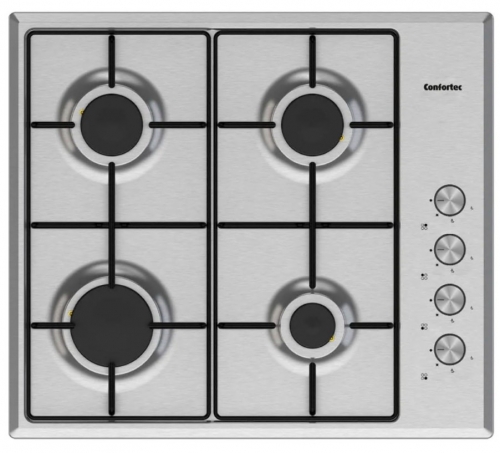 Placa a Gás CFH62SGX 4 Bocas (Inox) - CONFORTEC