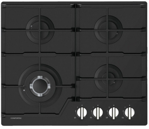 Placa a Gás Confortec CFH6084CB | 60 cm | 4 Zonas | Preto