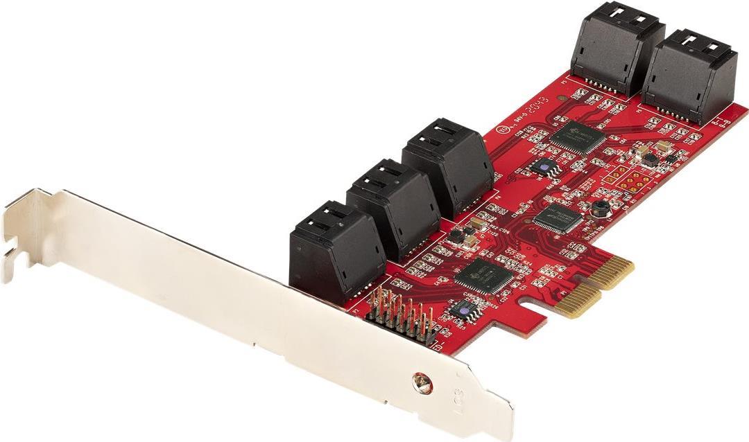 Placa de Expansão SATA PCI-Ex 6 Gbps de 10 Portas  -  10P6G-PCIE-SATA-CARD
