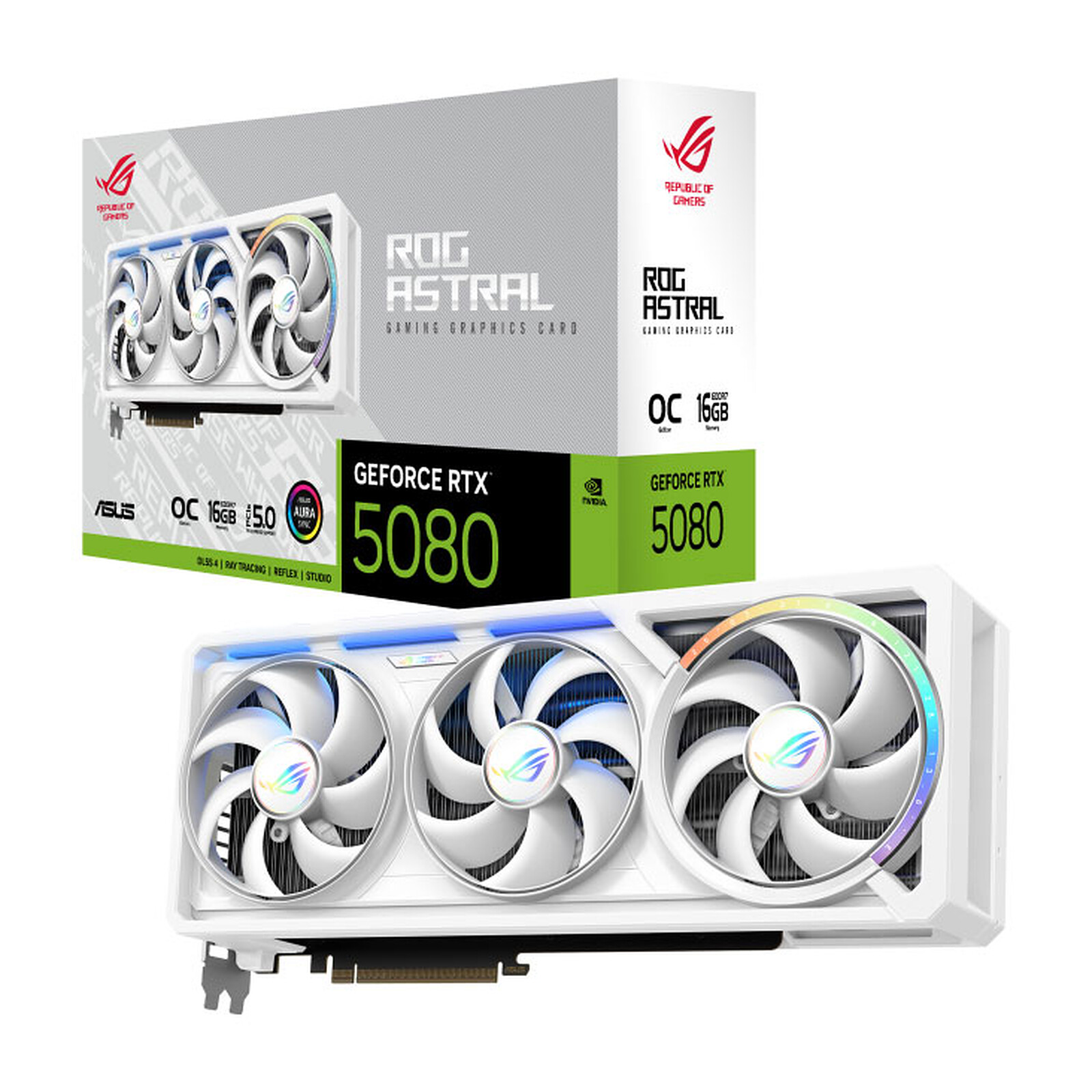 Placa de Gráfica ASUS ROG ASTRAL RTX5080 O16G Branco 90YV0LV4-M0NA00