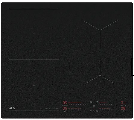 Placa de indução AEG TI64IB10IZ de 4 zonas e 60 cm