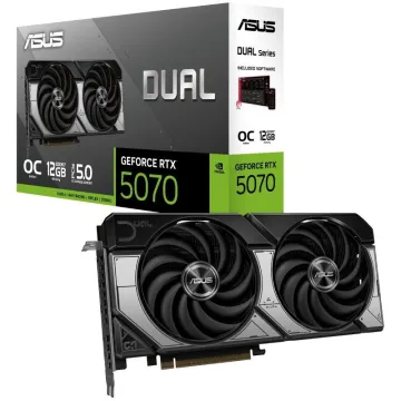 Placa de vídeo Asus Dual GeForce RTX 5070 OC/ 12 GB GDDR7