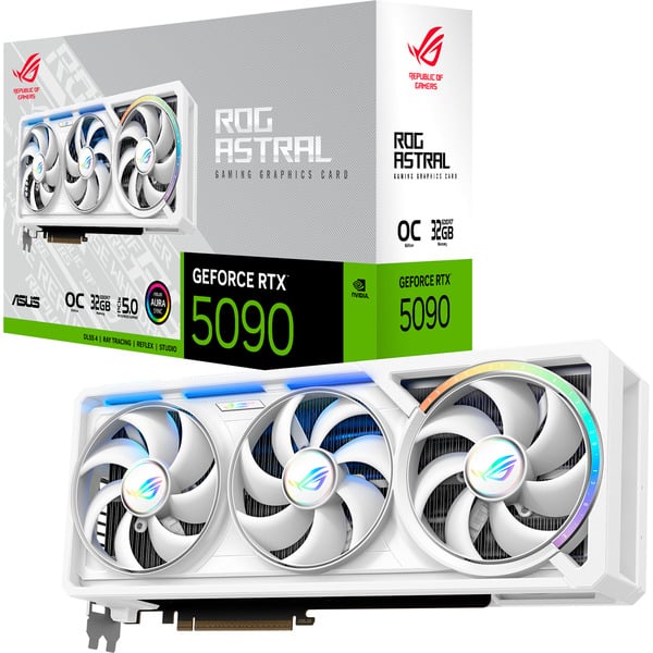 Placa de Vídeo ASUS ROG ASTRAL RTX5090 O32G WHITE Branco 90YV0LWA-M0NA00