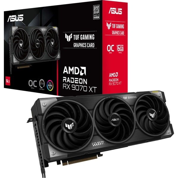 Placa de vídeo Asus TUF Gaming Radeon RX 9070 OC/ 16 GB GDDR6