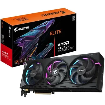 Placa de vídeo Gigabyte AORUS Radeon RX 9070 XT Elite/16 GB GDDR6