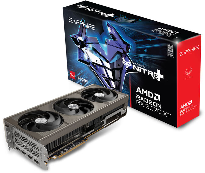 Placa de vídeo Sapphire Nitro+ Radeon RX 9070 XT Gaming OC/ 16 GB GDDR6