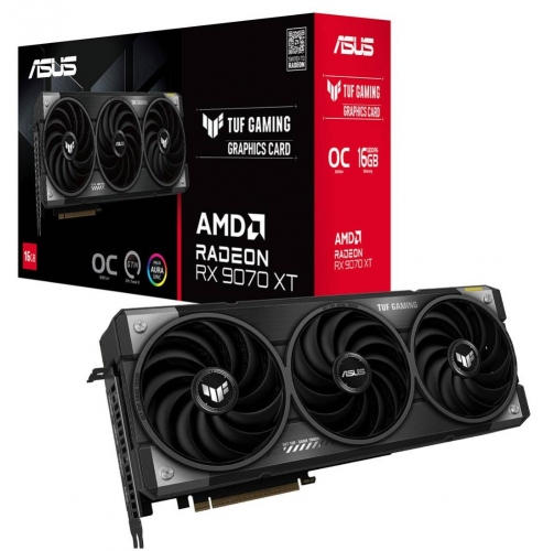 Placa Gráfica AMD Radeon RX 9070 XT "RDNA 4" TUF Gaming OC 16GB GDDR6 - ASUS