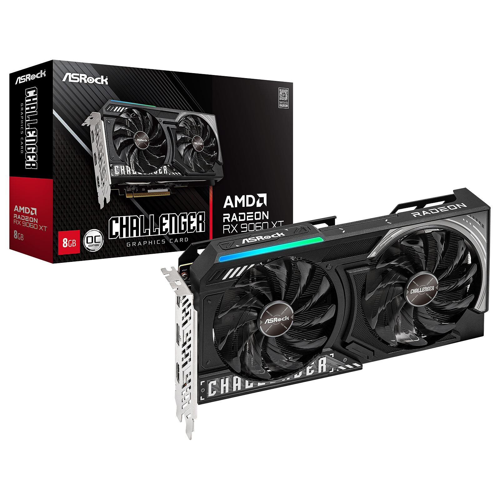 Placa GrÃ¡fica Asrock RX 9060 XT Challenger 8GB OC DDR6