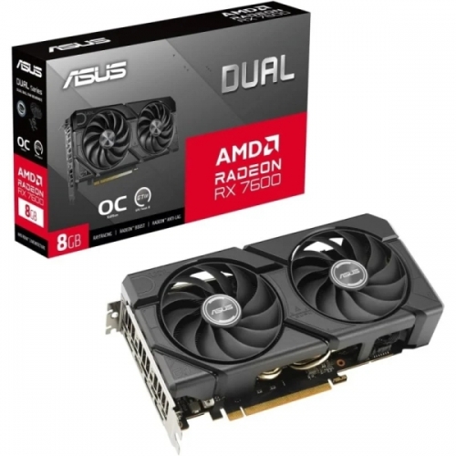 Placa Gráfica ASUS Dual DUAL-RX7600-O8G-EVO Preto 90YV0LD0-M0NA00