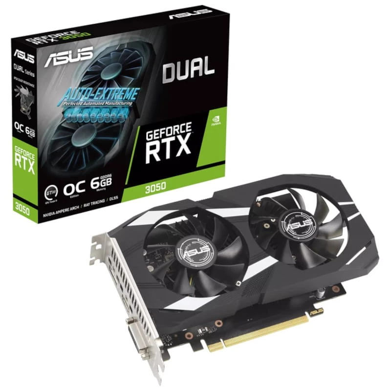 Placa Gráfica Asus Dual GeForce RTX 3050 6GB GDDR6 OC