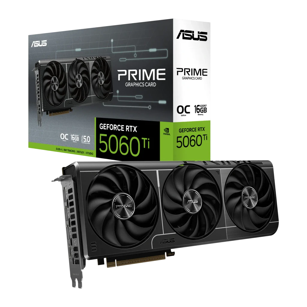 Placa Gráfica Asus GeForce RTX 5060 Ti PRIME OC 16GB DLSS4 90YV0MH2-M0NA00