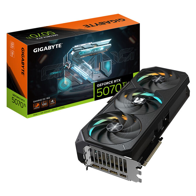 Placa Gráfica GeForce RTX 5070 Ti Gaming OC 16GB GDDR7 DLSS4 - GIGABYTE