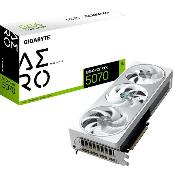 Placa Gráfica GeForce RTX 5070 Aero OC 12GB GDDR7 DLSS4 - GIGABYTE
