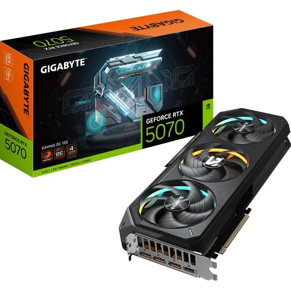 Placa Gráfica GeForce RTX 5070 Gaming OC 12GB GDDR7 DLSS4 - GIGABYTE