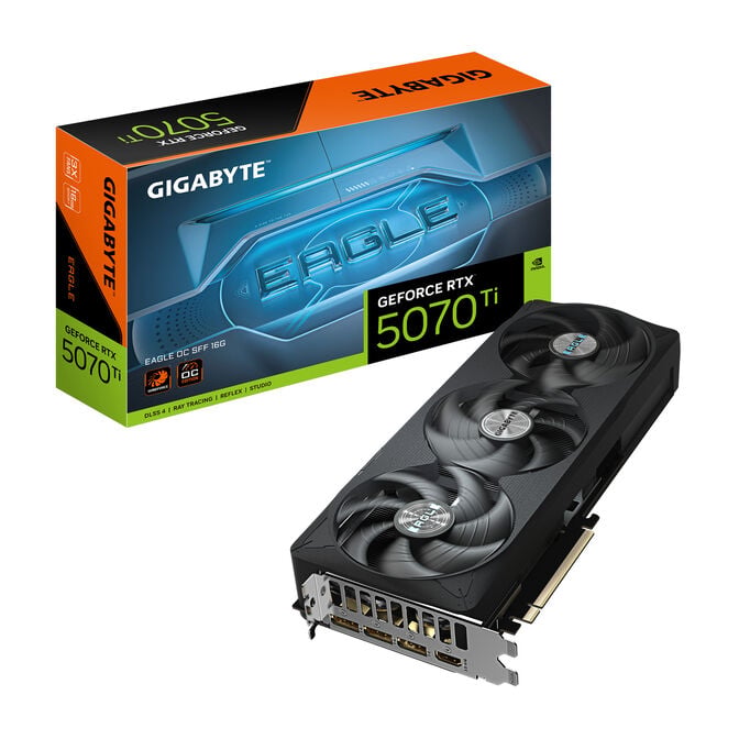 Placa Gráfica GeForce RTX 5070 Ti Eagle OC SFF 16GB GDDR7 DLSS4 - GIGABYTE