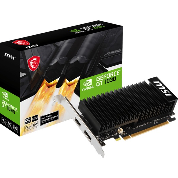 Placa Gráfica MSI GeForce GT1030 4GHD4 LP OC 4GB GDDR4 HDMI/DP