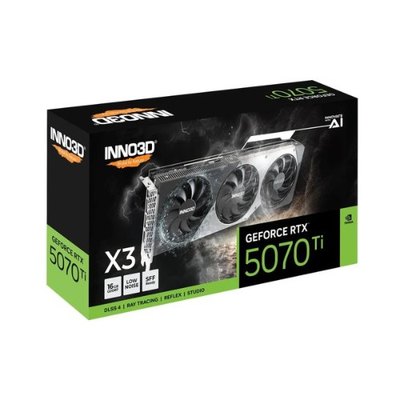 Placa Gráfica NVIDIA GeForce RTX 5070 Ti "Blackwell" X3 OC 16GB GDDR7 DLSS4 - INNO3D