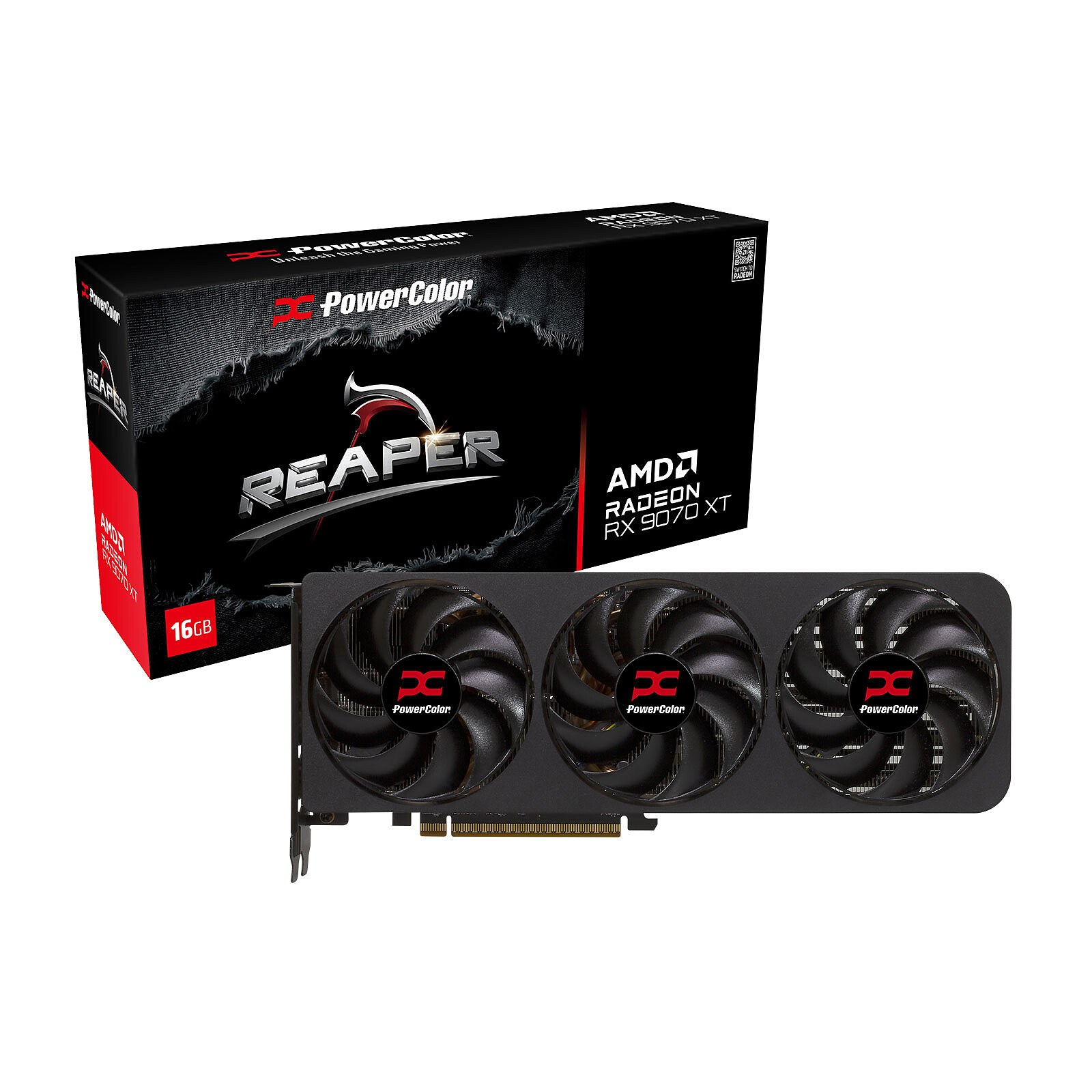 Placa Gráfica AMD RX 9070 XT "RDNA 4" Reaper 16GB GDDR6 - POWERCOLOR