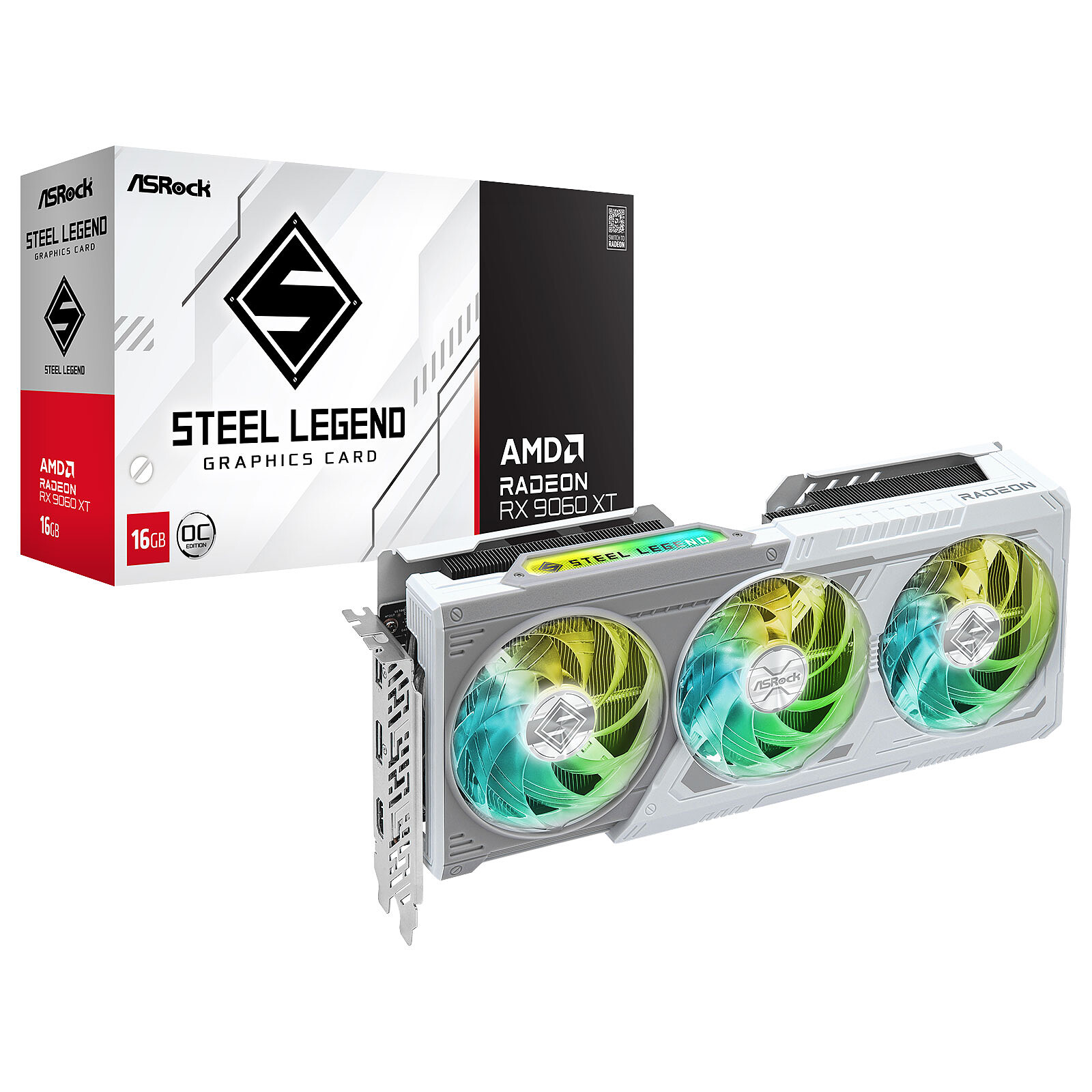 Placa Gráfica Asrock Radeon RX 9060XT Steel Legend 16GB