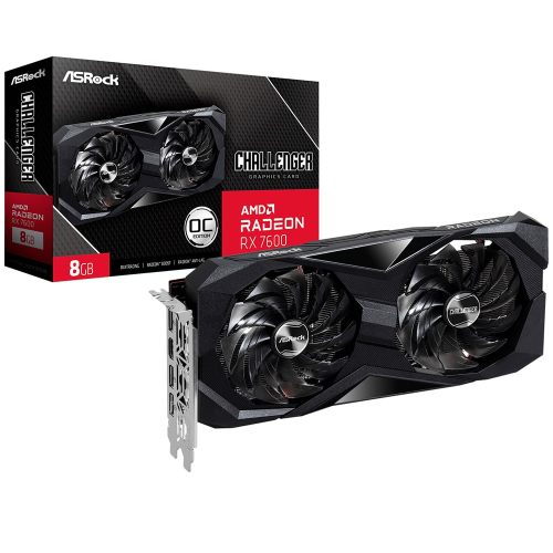 PLACA GRÁFICA ASROCK RX 7600 CHALLENGER 8GB GDDR6
