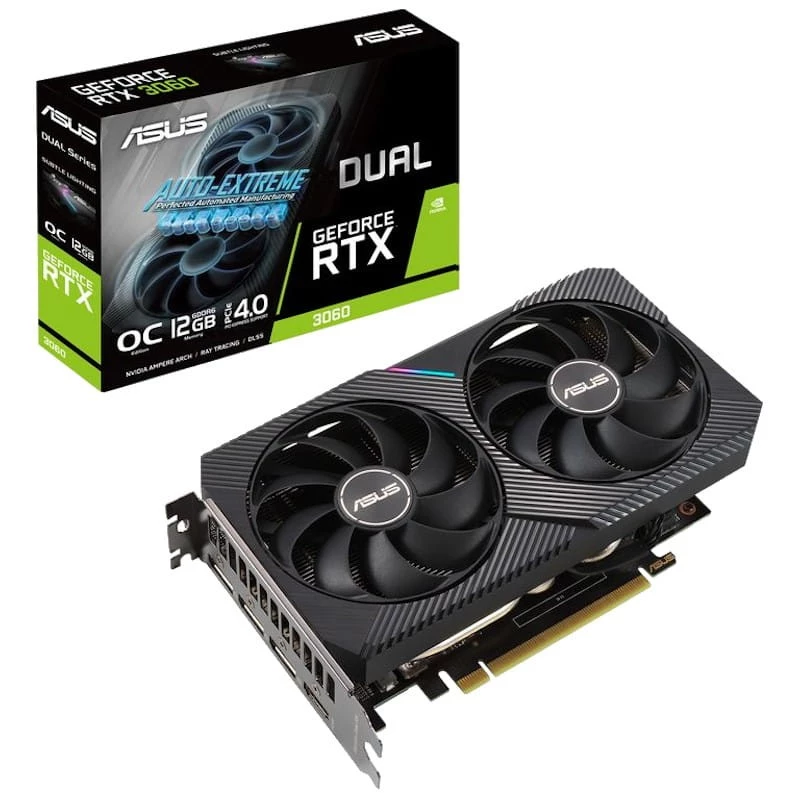 Placa Gráfica Asus Dual GeForce RTX 3060 12GB GDDR6 OC - ASUS