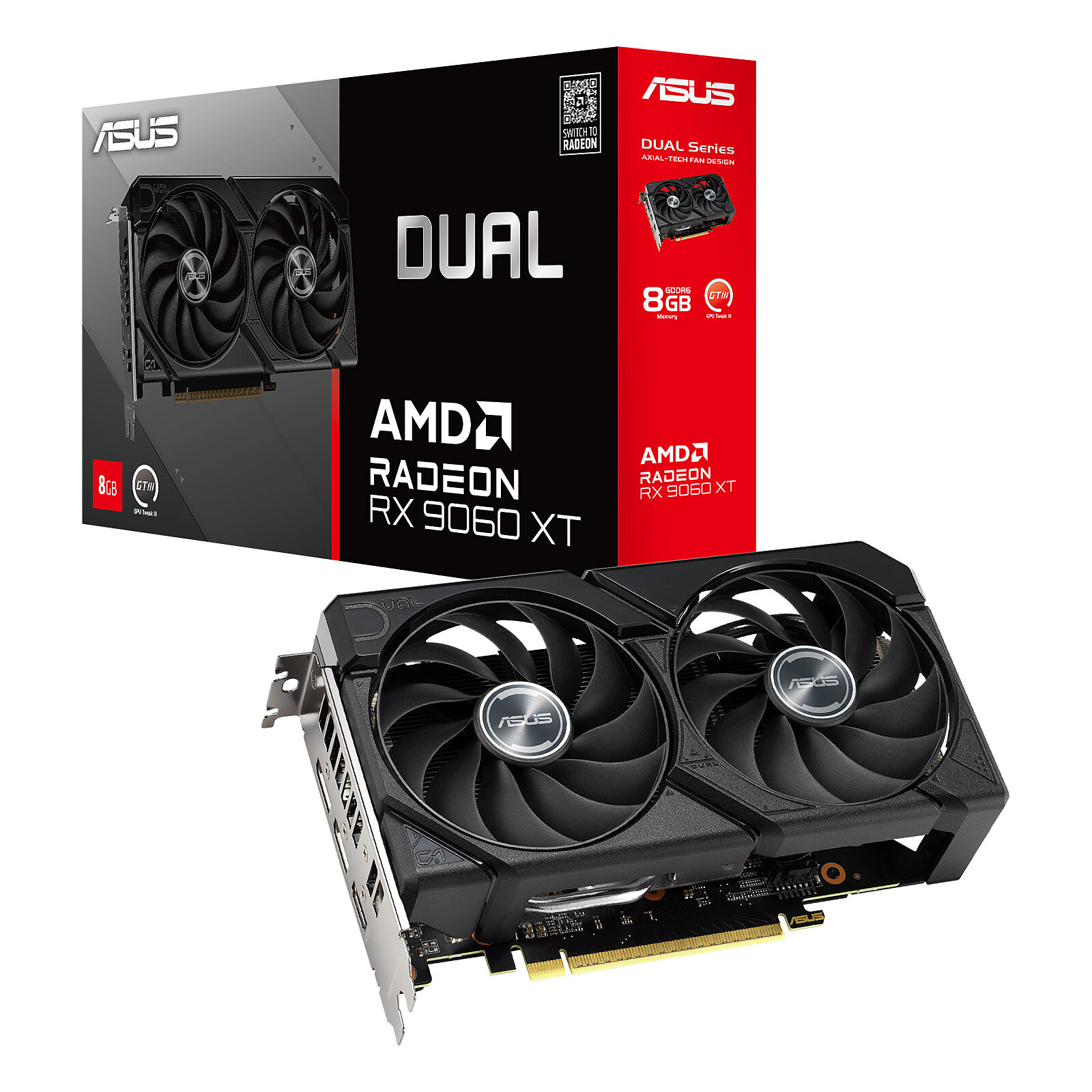 PLACA GRAFICA ASUS DUAL RX9060 XT 8GB